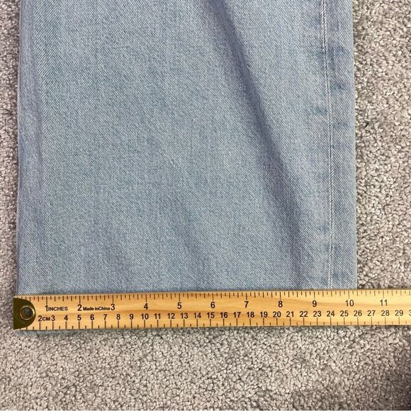 AGOLDE Minka Wide Leg Cargo Jeans Women’s 25 Blue High Rise Organic Cotton - Picture 14 of 15